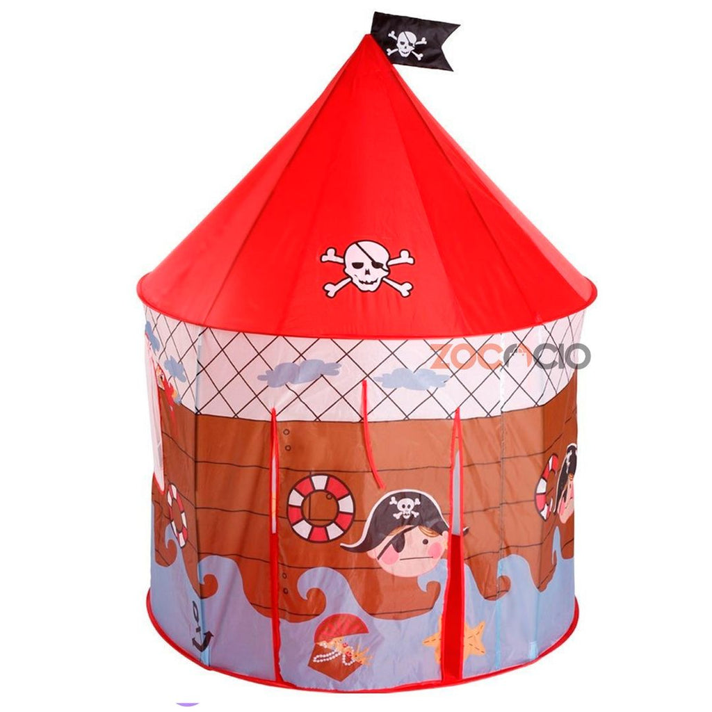 Tienda de Juego infantil Carpa Castillo Diseño Pirata Roja