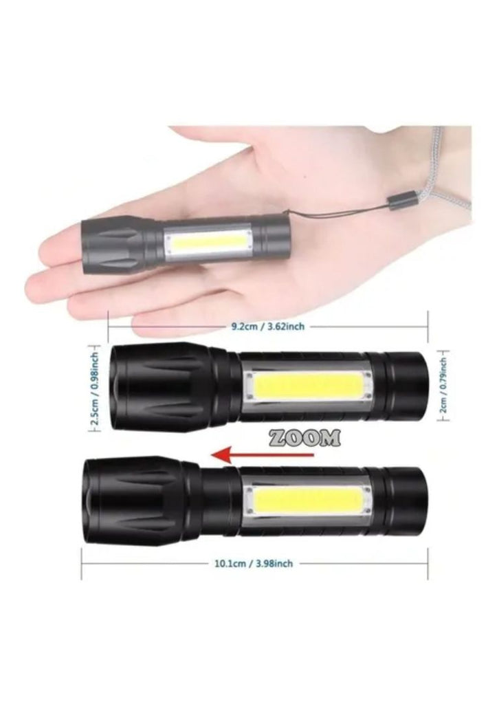 Linterna tactica 911 Mini - Linterna led recargable X USB Zoom