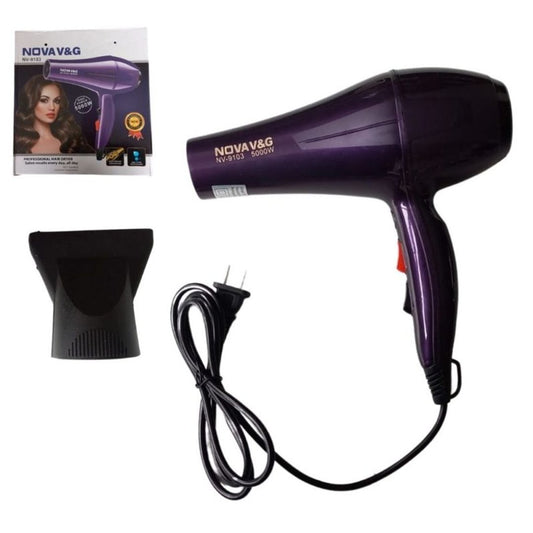 Secador De Pelo Cabello Profesional Caliente Frio 5000W NOVA V&G NV-9103