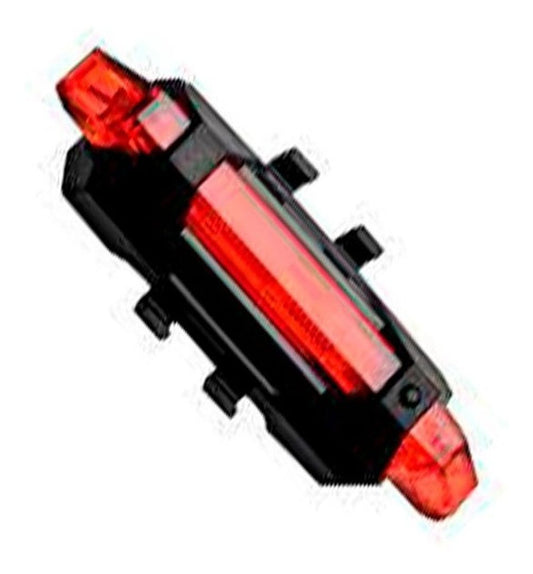 Luz Led Recargable Impermeable Bicicleta - Rojo