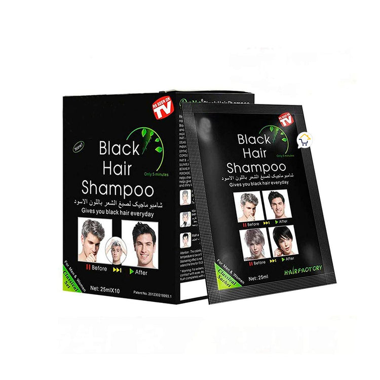 Shampoo Cubre Canas Sobres x10 Tinte Negro