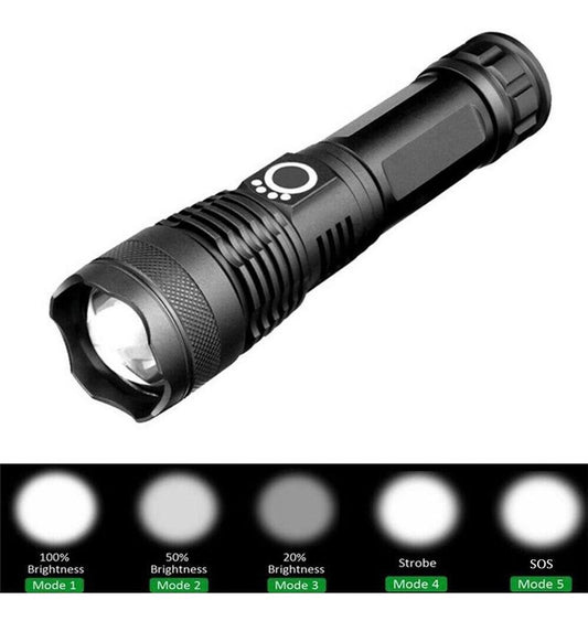 Linterna Recargable Luz Led 5 Modos Zoom X71-p50