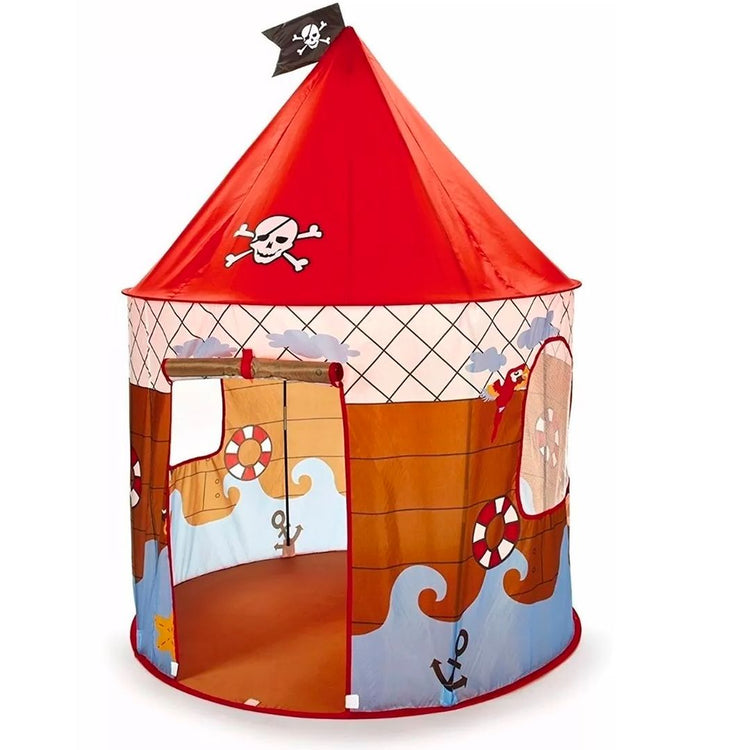 Tienda de Juego infantil Carpa Castillo Diseño Pirata Roja