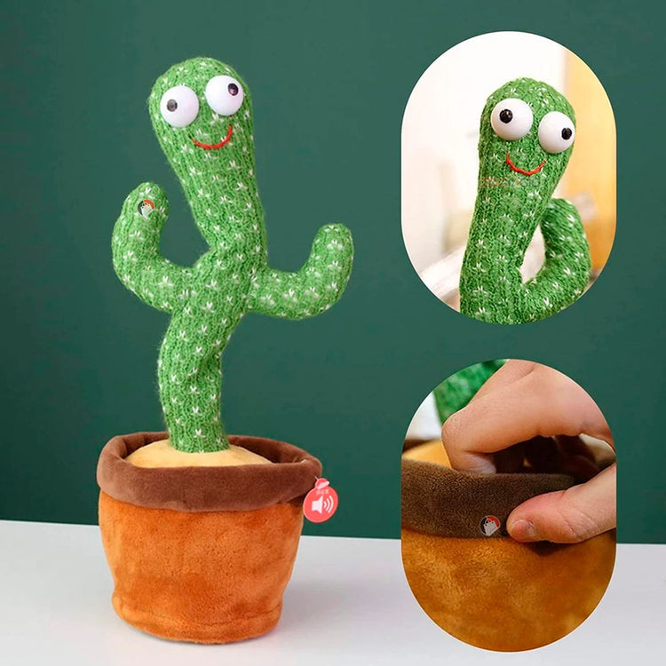 Cactus Bailarín Peluche Parlanchín Repite Canta Baila Alumbra