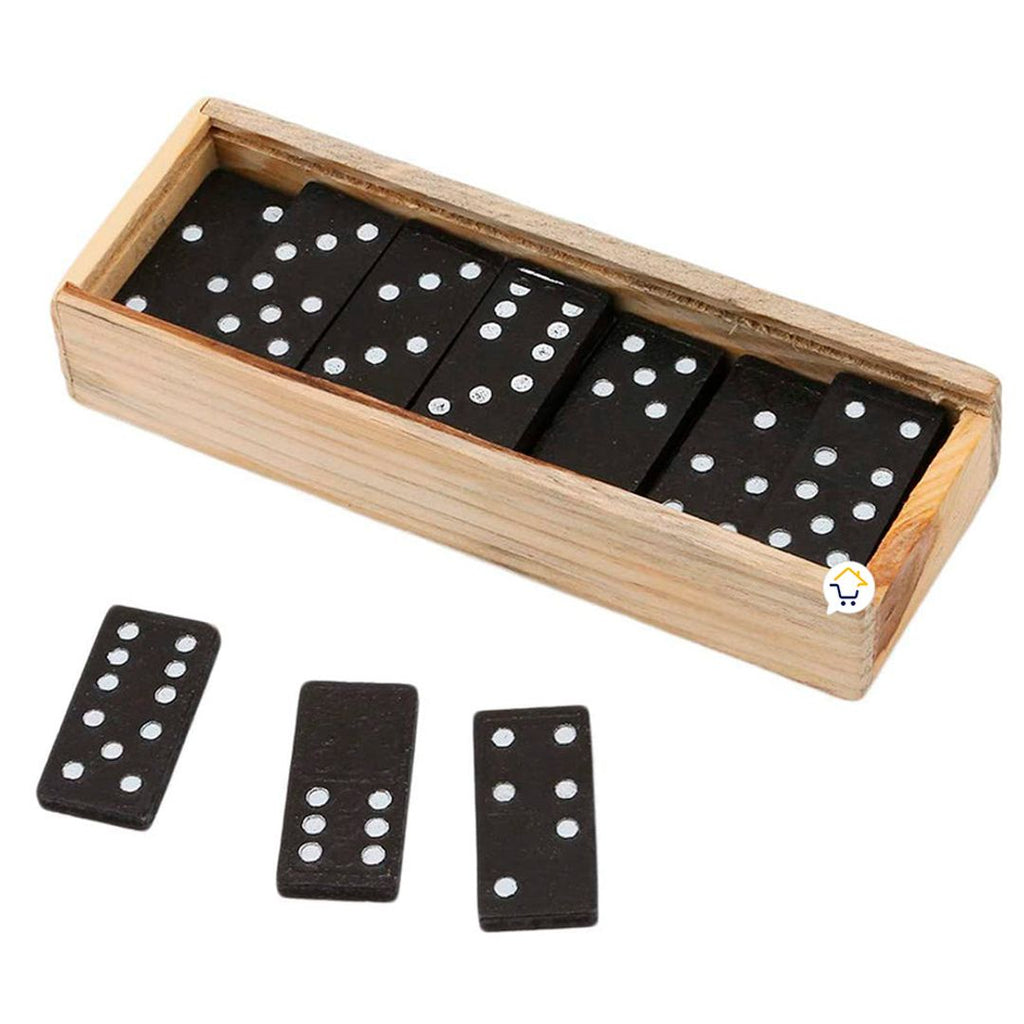 Mini Domino Madera Juego de Mesa Familiar 28 Piezas MD-160