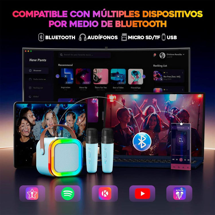 Kit De Karaoke Parlante Magicomicrofono