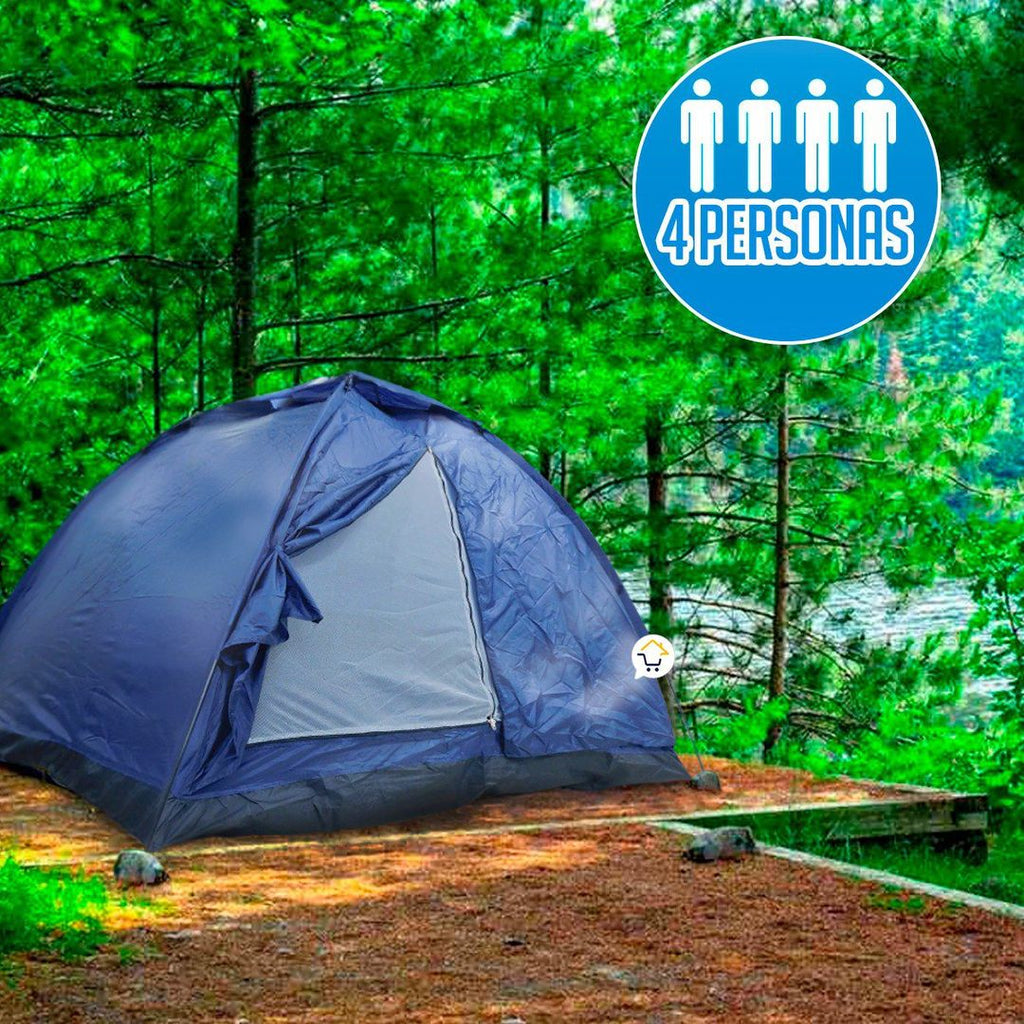 Carpa Camping Armable Semi Impermeable 4 Personas HY1100