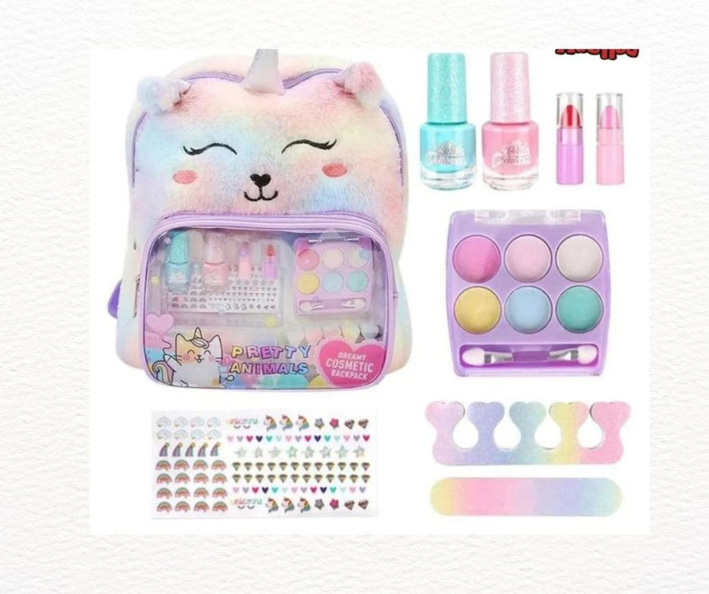 Mochila De Unicornio Maquillaje Para Niñas