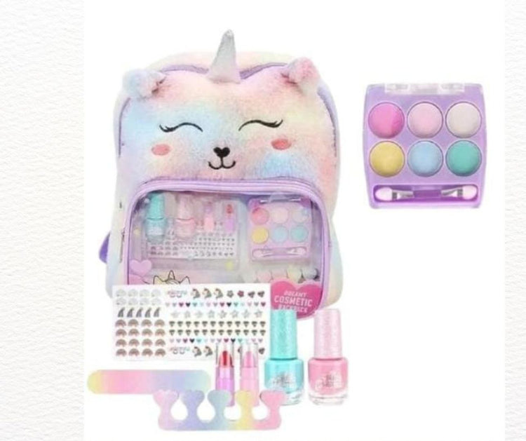 Mochila De Unicornio Maquillaje Para Niñas