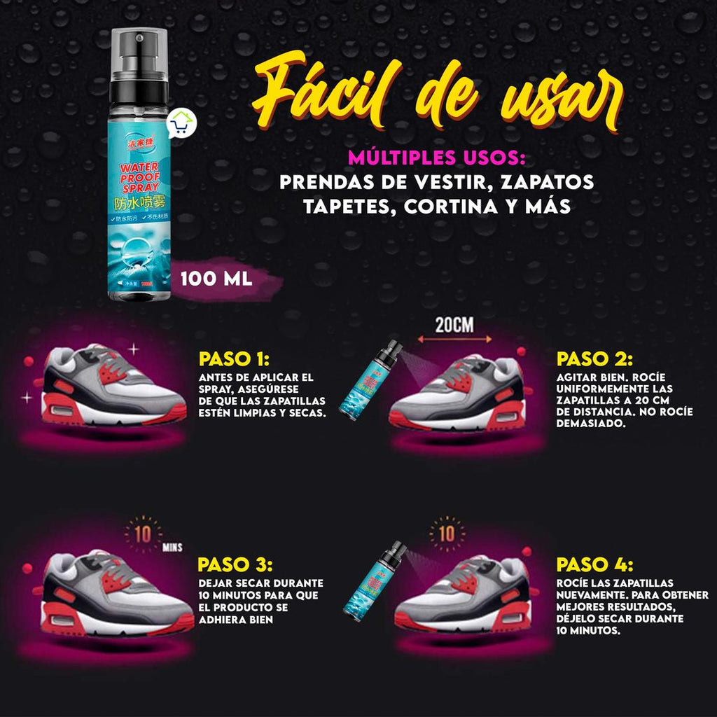 Spray Impermeable Multipropósito Nano Protección Contra La Suciedad