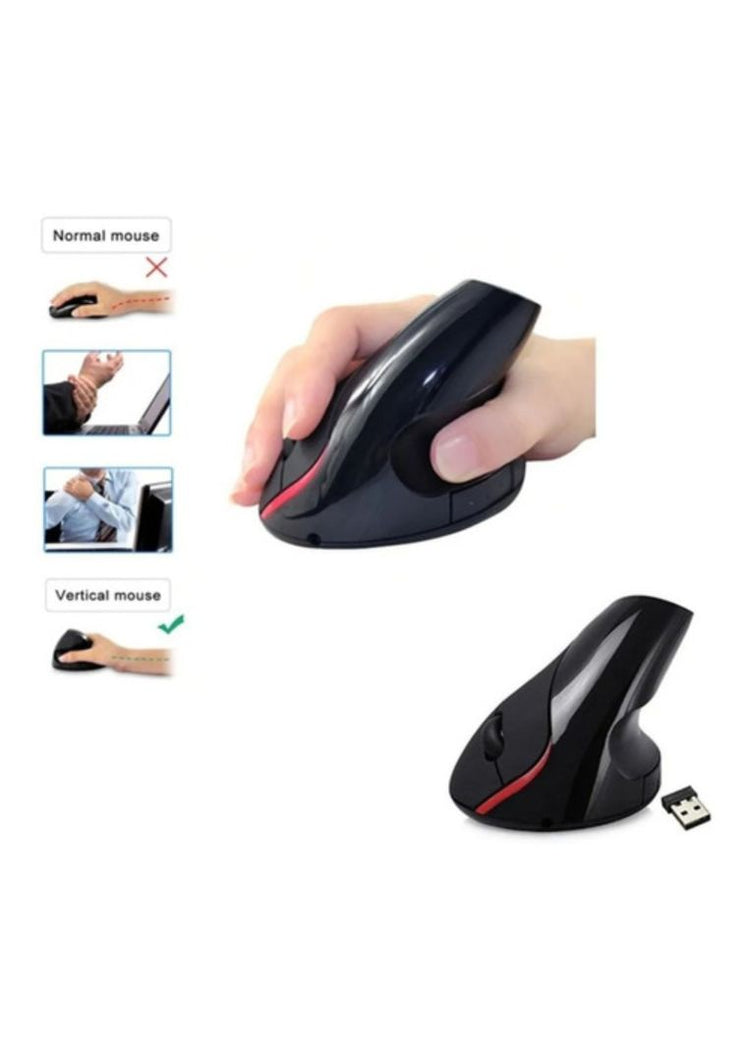 Mouse Vertical 5D inalámbrico - ergonomico y recargable