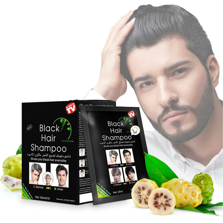 Shampoo Cubre Canas Sobres x10 Tinte Negro