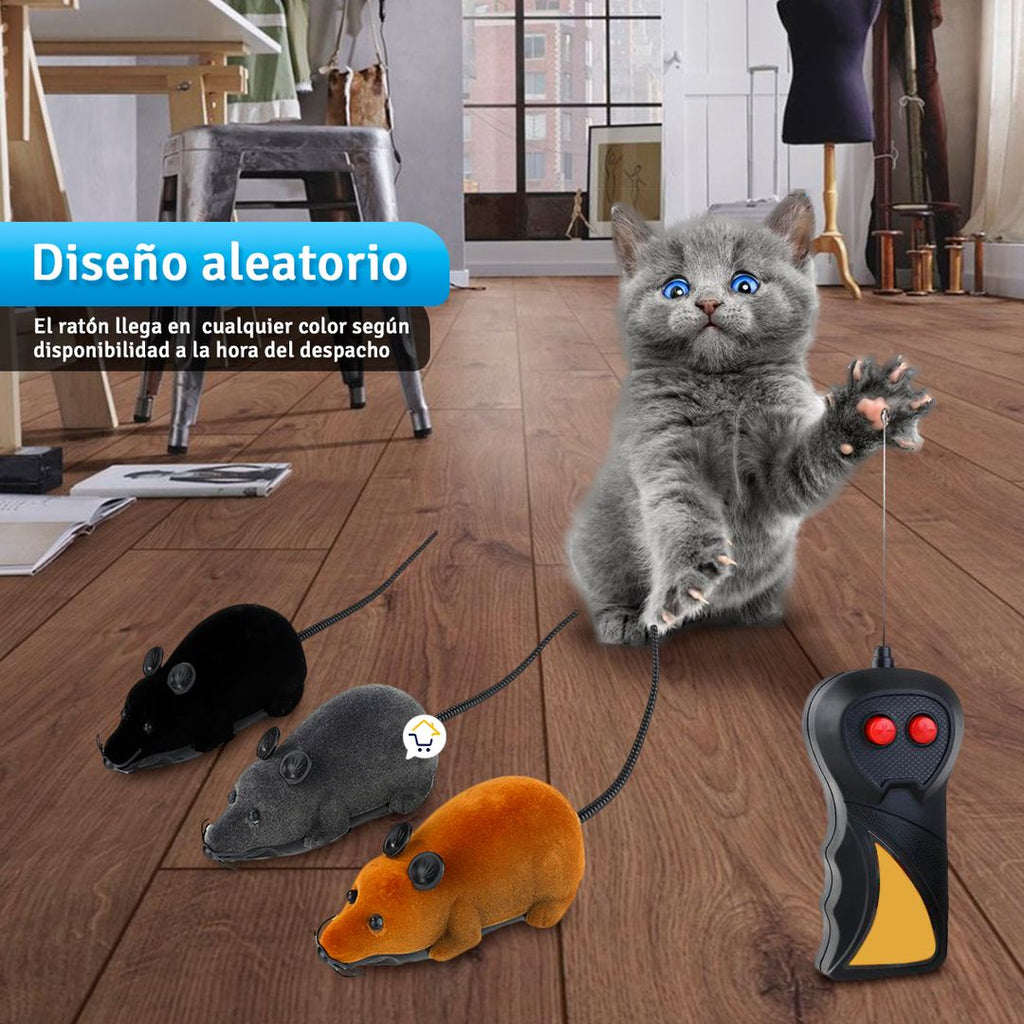 Juguete Ratón Control Remoto Gatos Mascotas