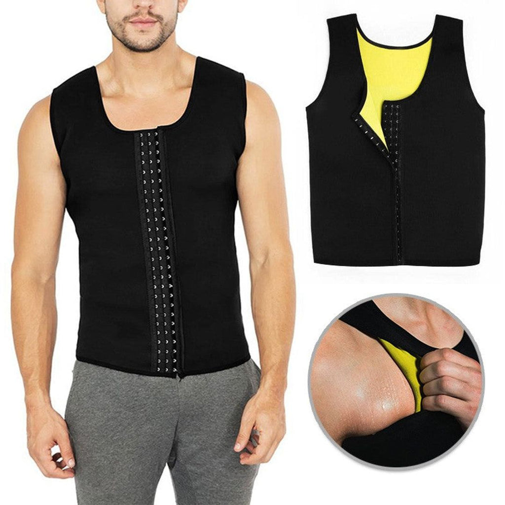 Chaleco Broches Reductor Hombre Faja Neopreno RF 0025