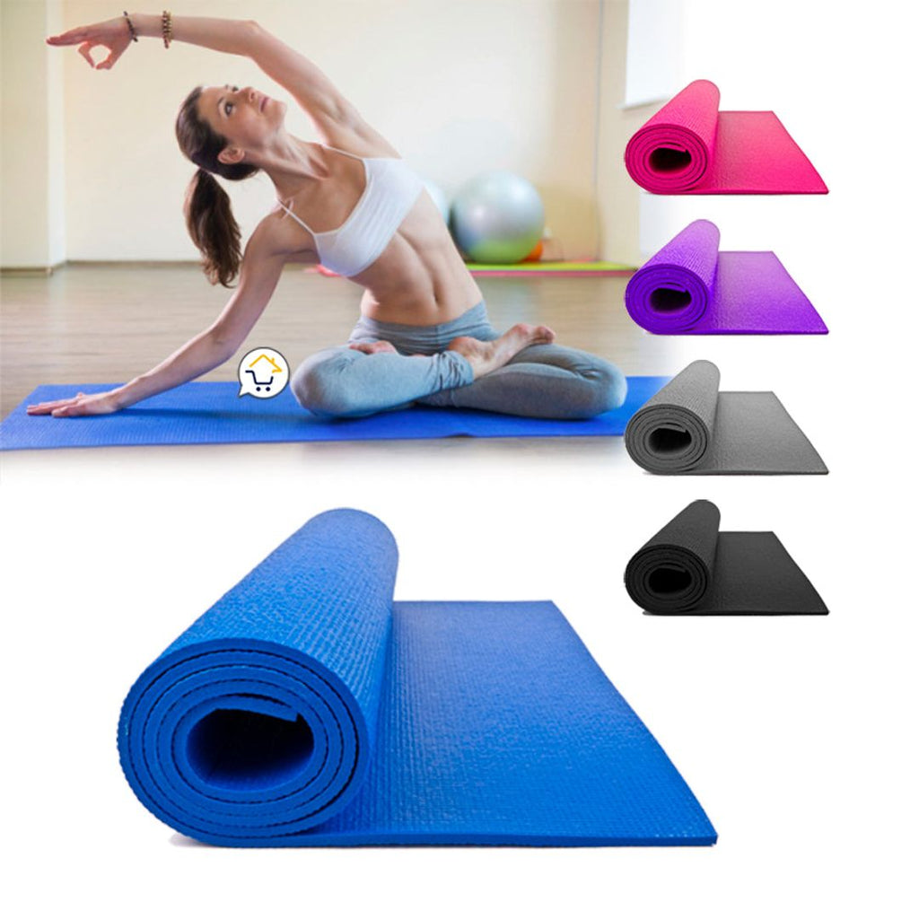 Mat Yoga Tapete Ejercicio Colchoneta Gimnasio Pilates 173 x 62 cm x 3 mm