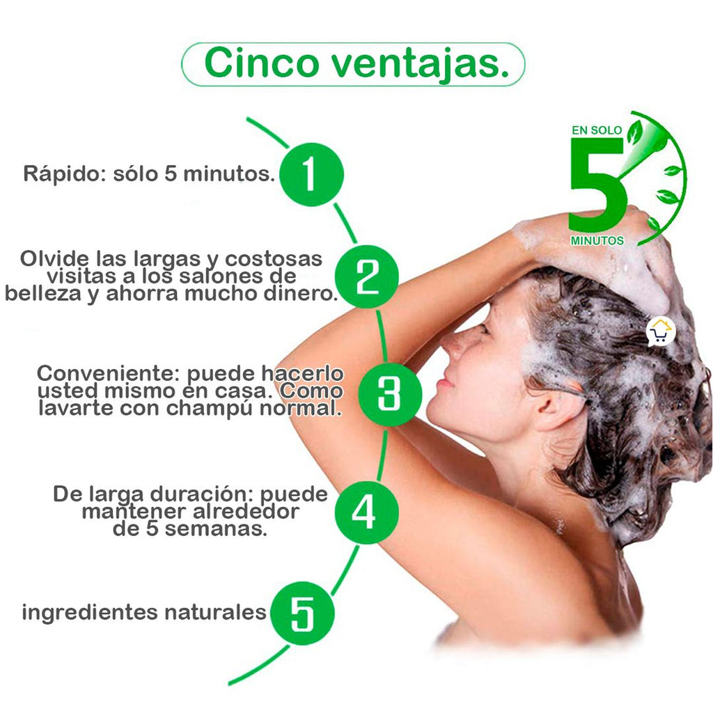 Shampoo Cubre Canas Sobres x10 Tinte Negro